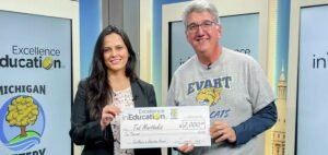 Read more about the article Ted Marthakis of Evart High School Teacher Conferred Excellence in Education Award